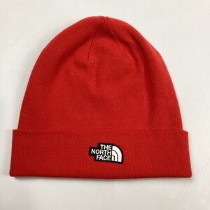 The North Face Red Unisex Knit Winter Beanie Hat